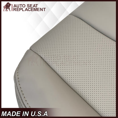 2008-2013 Infiniti G37 Sedan 4-Door Replacement Leather Seat Cover-Perforated Gray