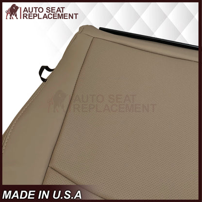 2009 - 2012 Dodge Ram 1500 2500 3500 Laramie Replacement Seat Cover in Light Pebble “Tan" With Perforated Inserts: Choose From Variants
