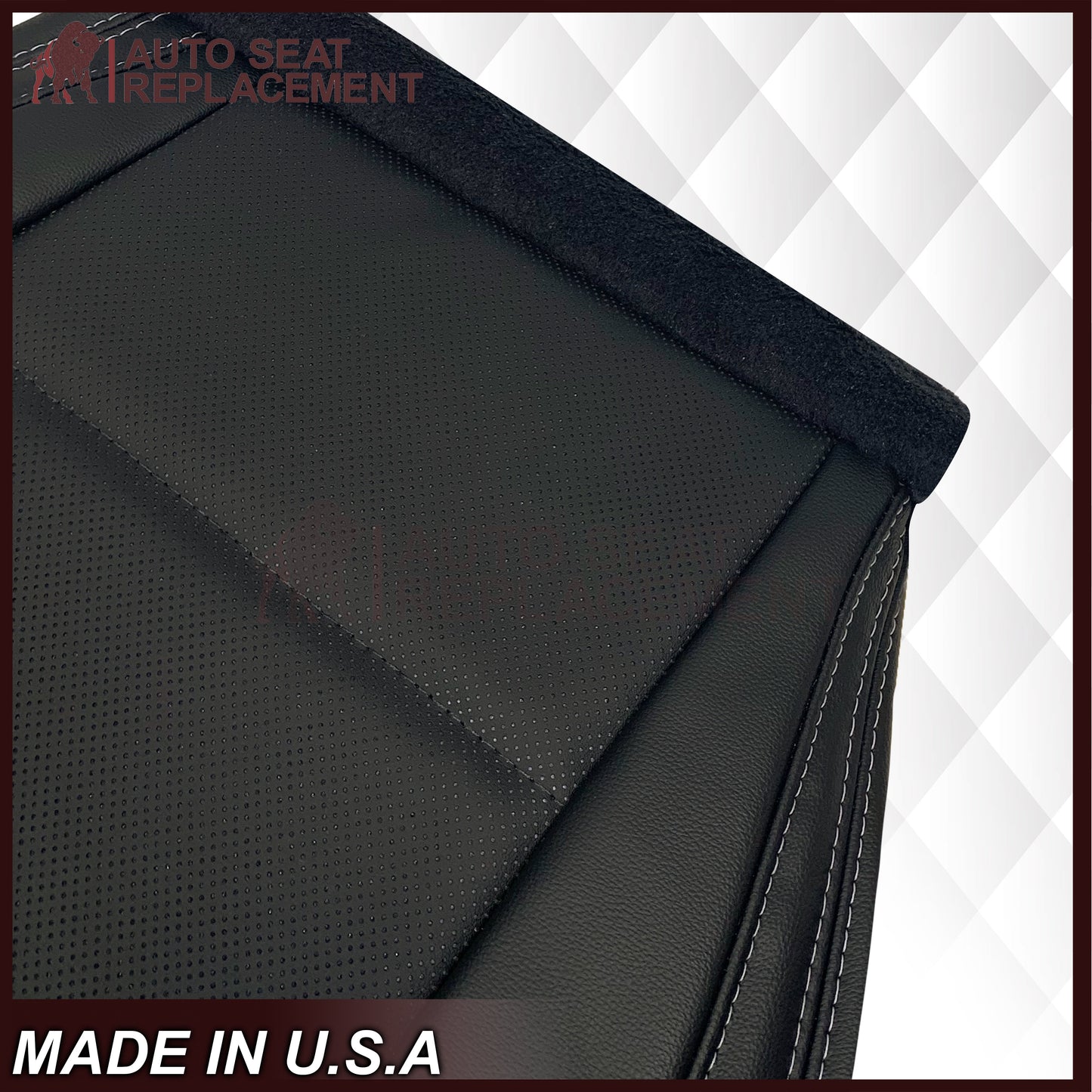 2015-2018 Subaru Outback Replacement Black Perforated Seat Covers: Choose Your Side