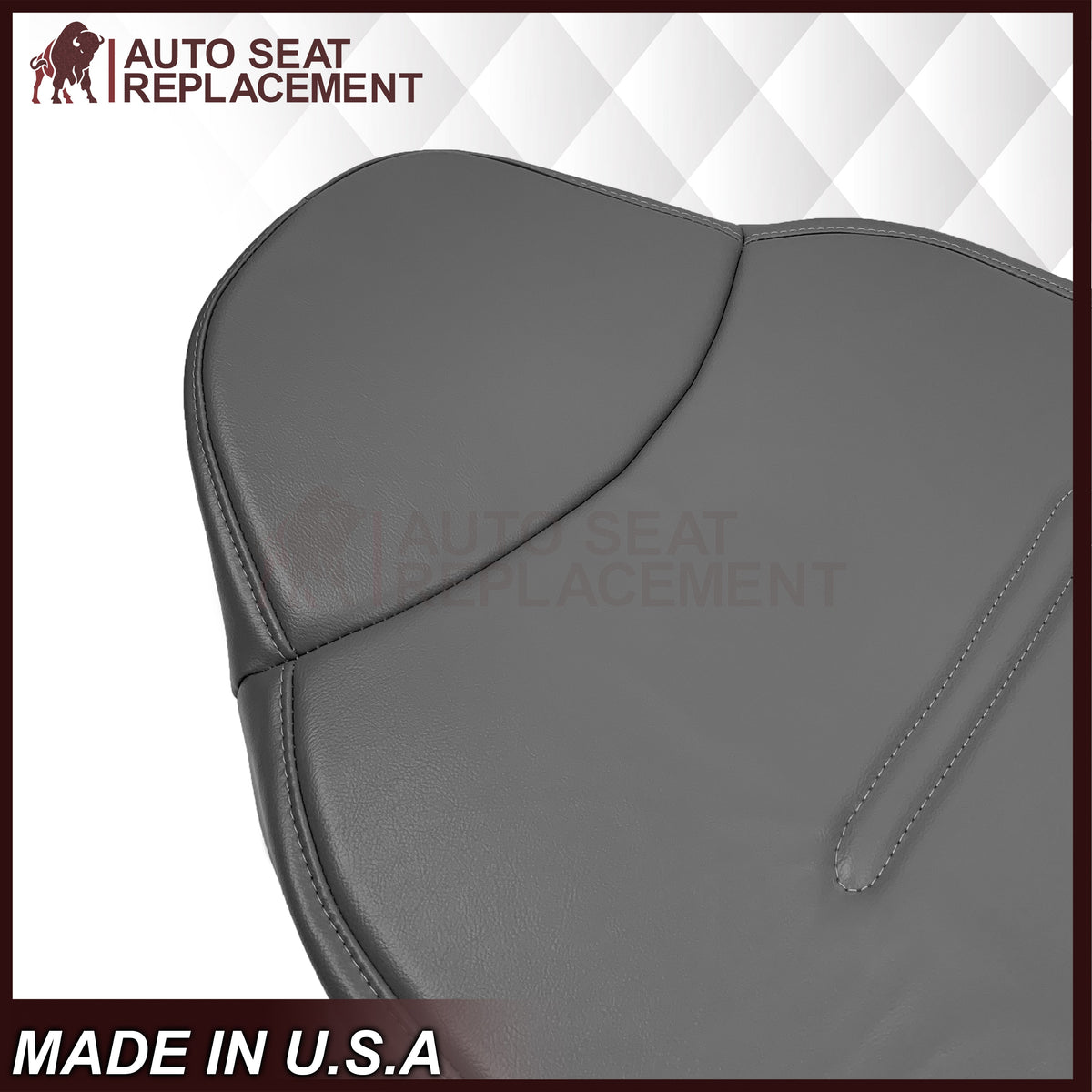 2001 - 2007 Ford F250 F350 F450 F550 Work Truck Super Duty XL Replacement Seat Covers in Gray Vinyl