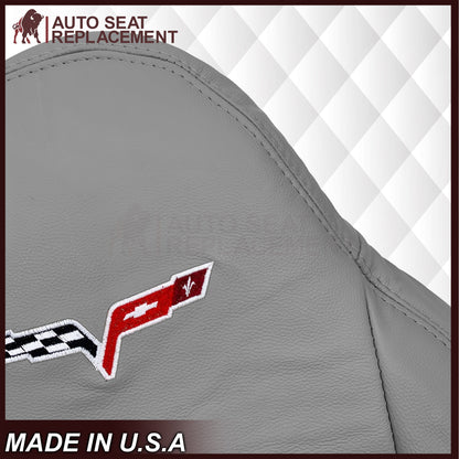 2005-2013 Chevy Corvette Replacement Seat Covers: C6 Gray Perforated