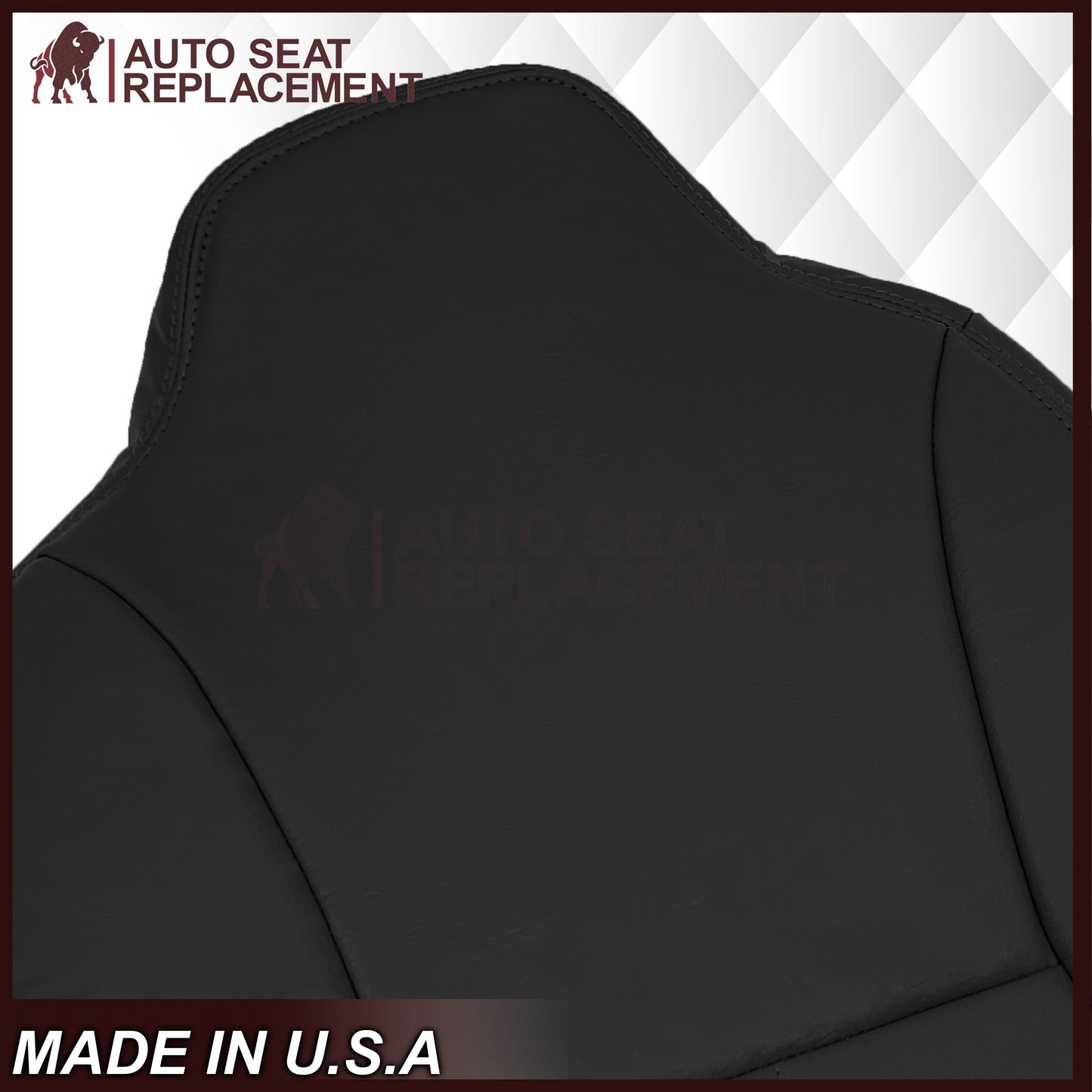 1998-2002 Dodge Ram 1500 Base Work Truck SINGLE CAB Seat Cover in Agate Very Dark Gray Vinyl