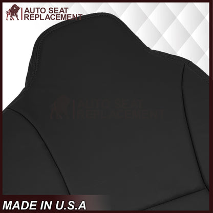 1998-2002 Dodge Ram 1500 Base Work Truck SINGLE CAB Seat Cover in Agate Very Dark Gray Vinyl
