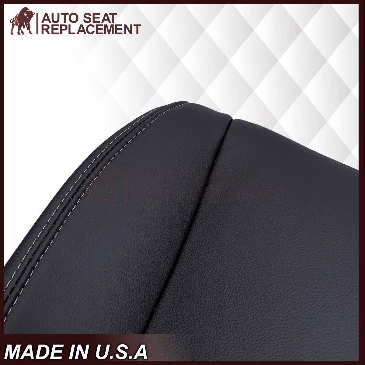 2014-2016 For Subaru Forester Leather Driver OR Passenger Bottom Seat Cover In Platinum Gray