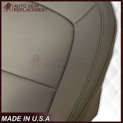 2015 - 2022 GMC Canyon & Canyon Denali (PERFORATED) Replacement Bottom Seat Covers in Jet Black OR Gray / Dune Tan: Choose your side