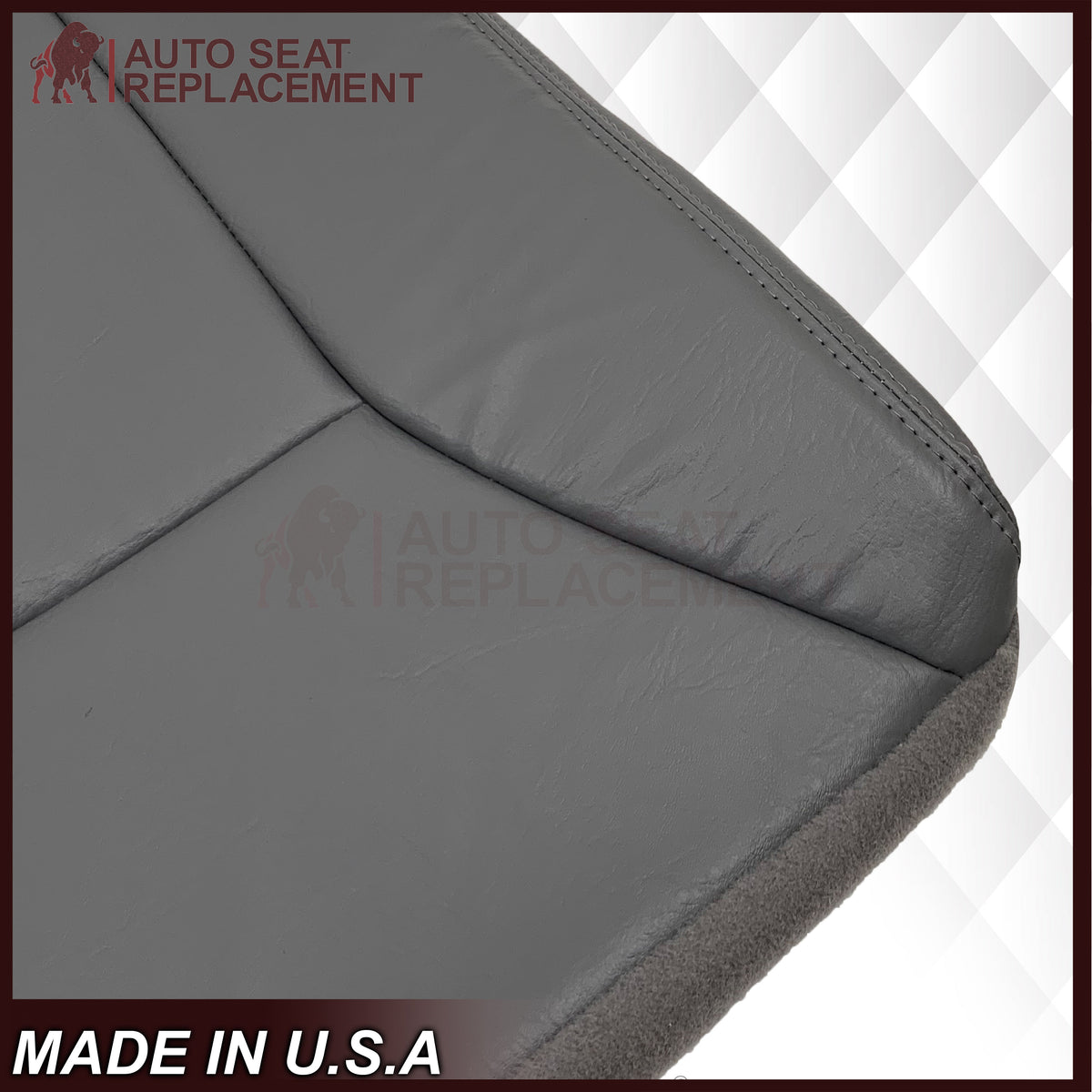 1998-2002 Dodge Ram 1500 2500 3500 Single Cab Driver OR Passenger Bottom Seat Cover in Mist Gray: Choose From Variation
