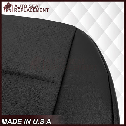 2008-2015 Mercedes Benz GLK250, GLK-350 Driver OR Passenger Bottom Replacement Leather Seat Cover: Perforated Black