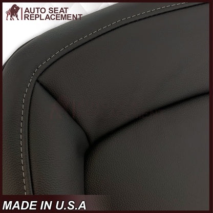 2015 - 2022 GMC Canyon & Canyon Denali (PERFORATED) Replacement Bottom Seat Covers in Jet Black OR Gray / Dune Tan: Choose your side