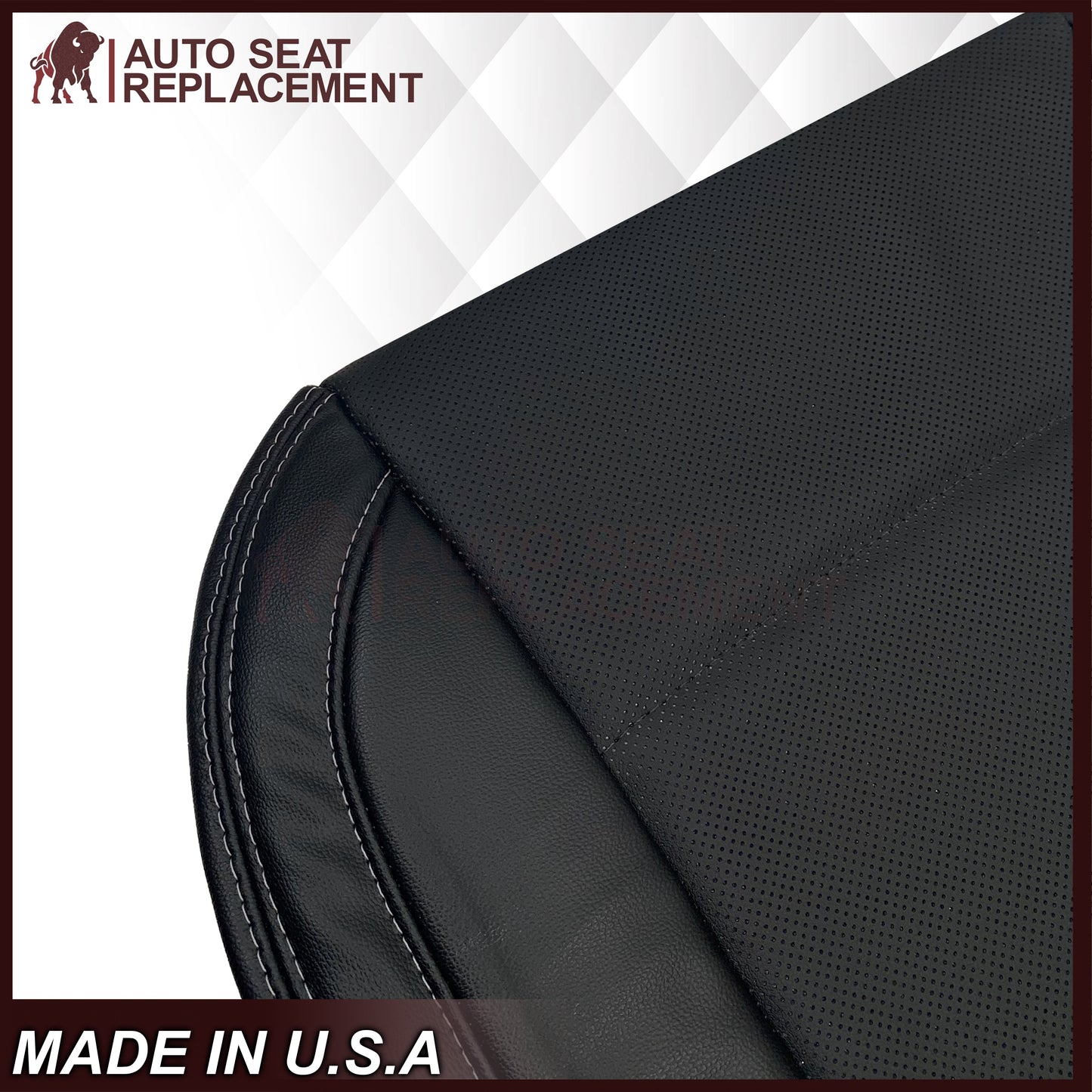 2015-2018 Subaru Outback Replacement Black Perforated Seat Covers: Choose Your Side