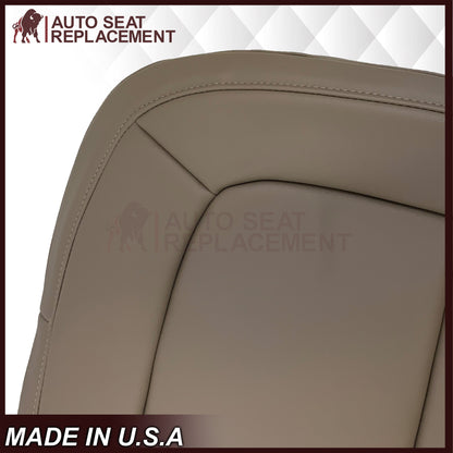2015 - 2022 GMC Canyon & Canyon Denali (PERFORATED) Replacement Bottom Seat Covers in Jet Black OR Gray / Dune Tan: Choose your side