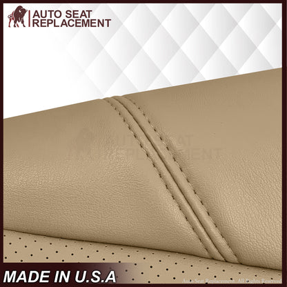 2009-2014 GMC Sierra & Yukon Denali Perforated Seat Cover in Light Cashmere Tan: Choose From Variation