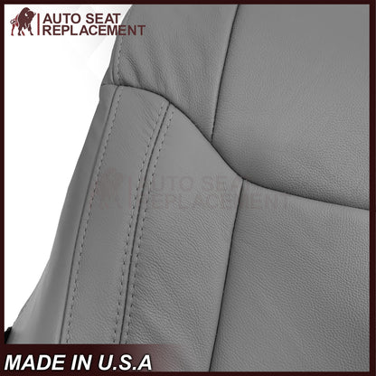 2014-2021 Toyota Tundra Work Truck Driver OR Passenger Side Replacement Leather OR Synthetic Leather Seat Cover: Gray
