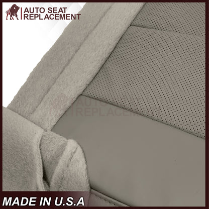 2007-2014 Ford Expedition Eddie Bauer/XLT PERFORATED Leather Replacement Seat Cover in Gray