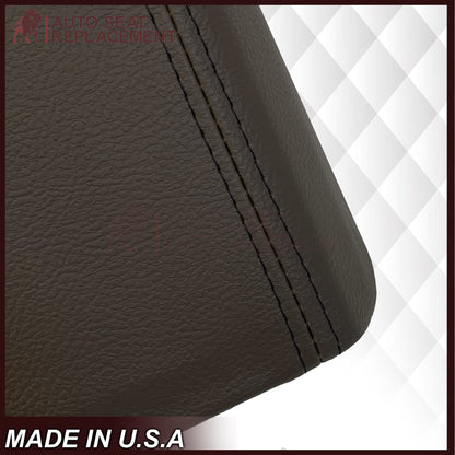 2007 - 2014  Ford Expedition Eddie Bauer Center Console Armrest Lid Synthetic Leather Cover In Brown