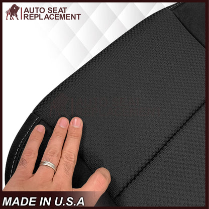 2014-2019 GMC Sierra W/T Base Work Truck Replacement Cloth Seat Cover: Black
