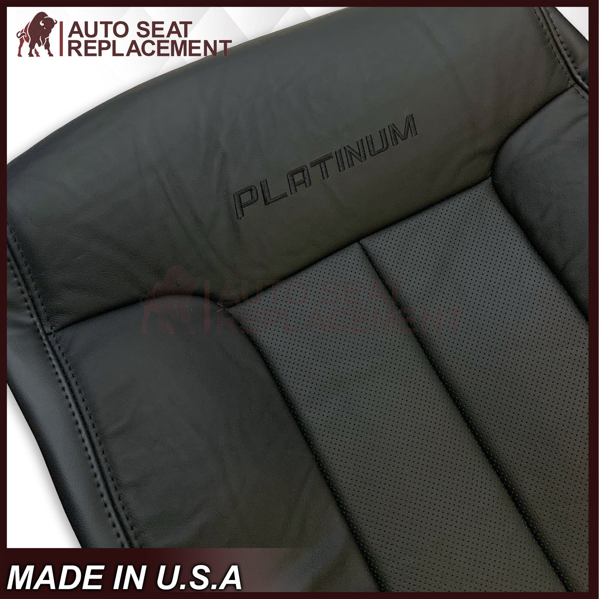 2009 - 2014 Ford F150 PLATINUM EDITION (2nd) Second Row Perforated Leather or Vinyl Seat Covers