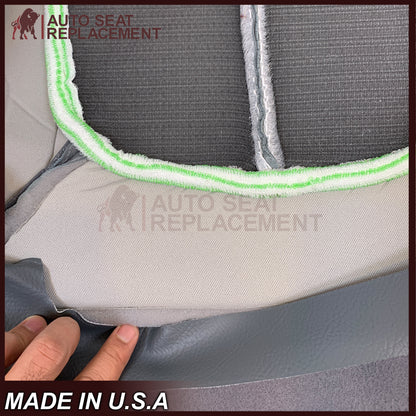 2009 - 2014 Ford F150 Lariat Crew Cab Perforated Replacement Seat Cover Steel Gray