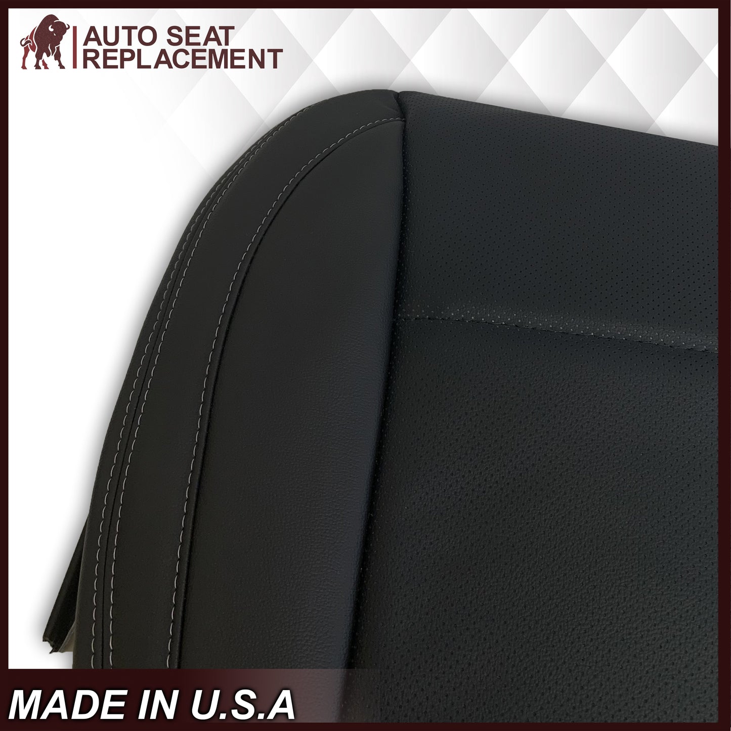 2015-2018 Subaru Outback Replacement Black Perforated Seat Covers: Choose Your Side
