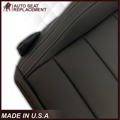 2015-2023 Ford Mustang GT Coupe V6 V8 Perforated Vinyl Replacement Bottom Seat Covers In Black: Choose Your Side