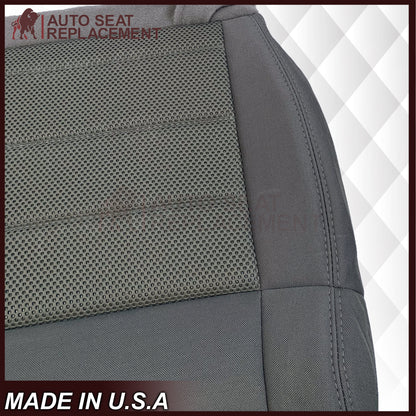 2008-2010 Jeep Wrangler Unlimited Sport-Bottom Replacement Cloth Seat Cover Gray