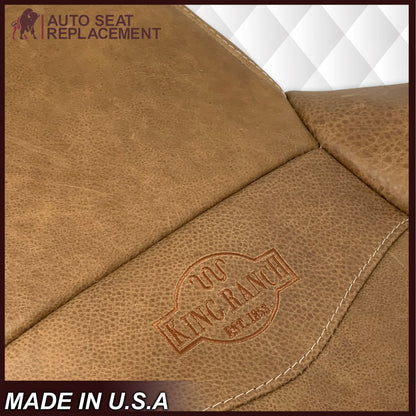 2002-2007 Ford F250 F350 King Ranch Replacement Raw Cowhide Genuine Leather Seat Covers