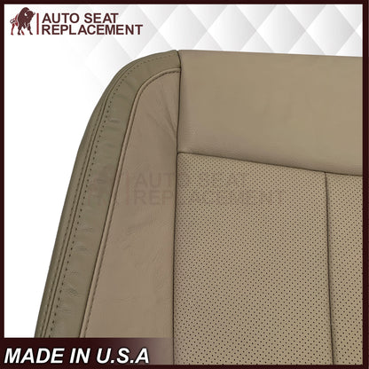 2018-2020 Ford F-150 Lariat Replacement Leather Seat Cover: Tan, Perforated
