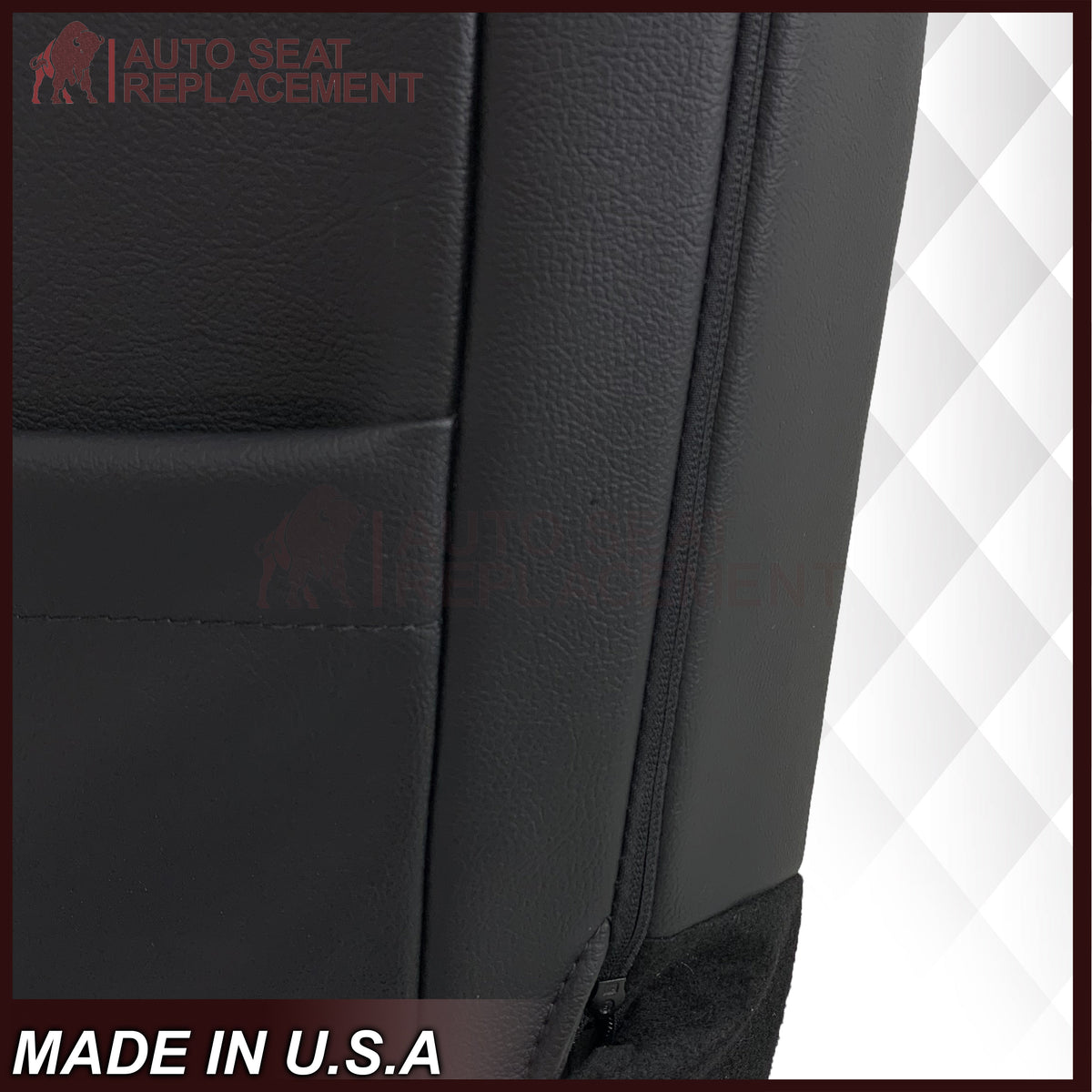 2017-2021 Ford F250 XLT Replacement Seat Covers In Charcoal Black
