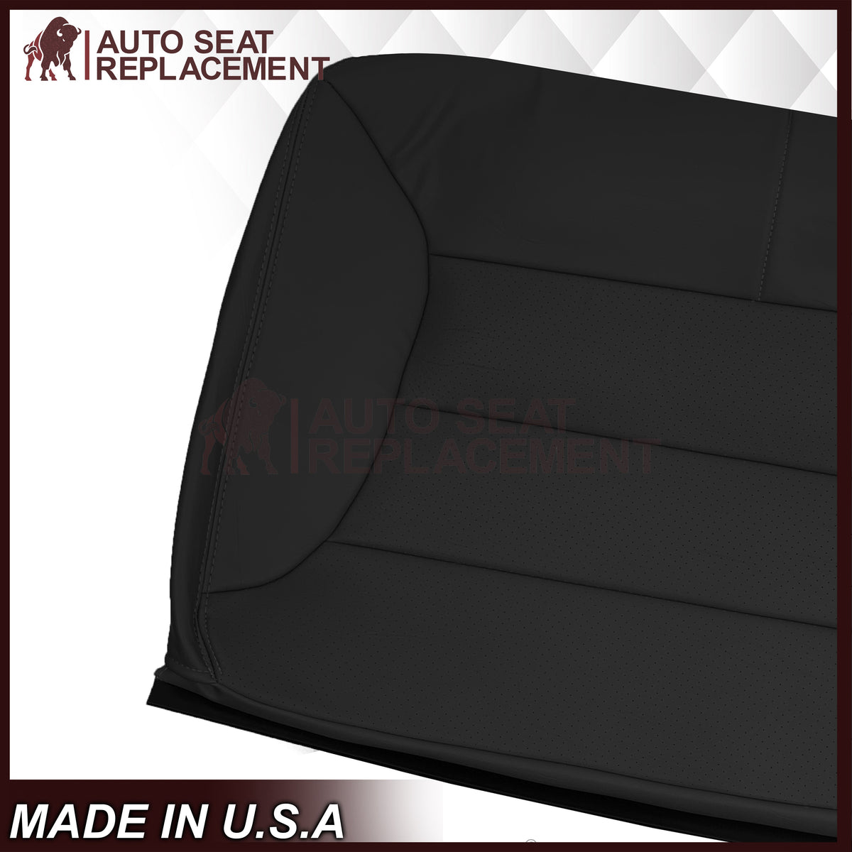 1992 - 1996 Ford Bronco Eddie Bauer Second Row Synthetic Leather Seat Cover In Black