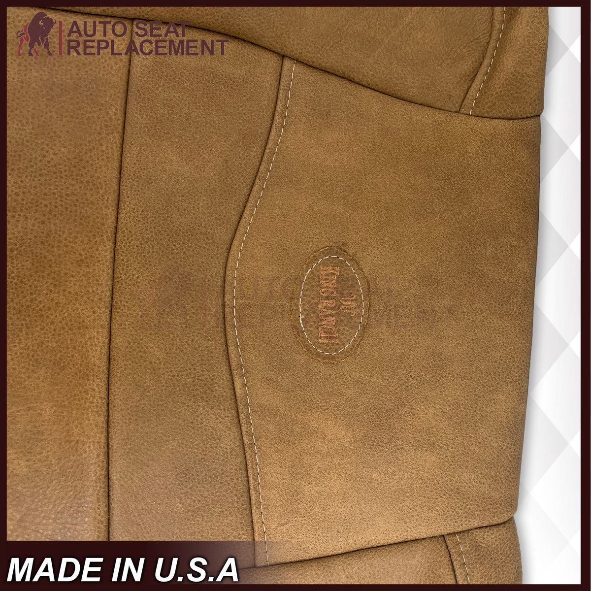 2001 2002 2003 Ford F150 King Ranch Raw Cowhide GENUINE LEATHER Seat Covers