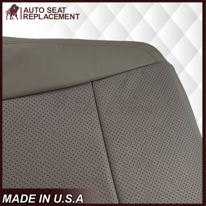 2015 - 2017 Ford F-150 Lariat Gray Replacement Seat Covers in Perforated Leather or Synthetic Leather