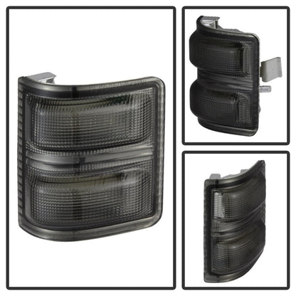 SPYDER xTune Ford Superduty 08-14 F250-F550 Amber LED Mirror Signal Lens - Smoke ACC-LED-FDSD08-MR-SM 9924743