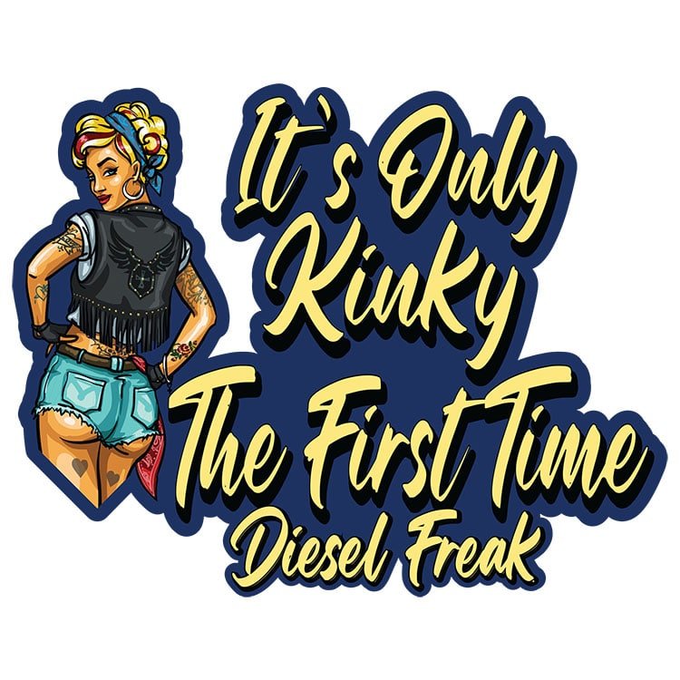 Diesel Freak Kinky Pinup Decal