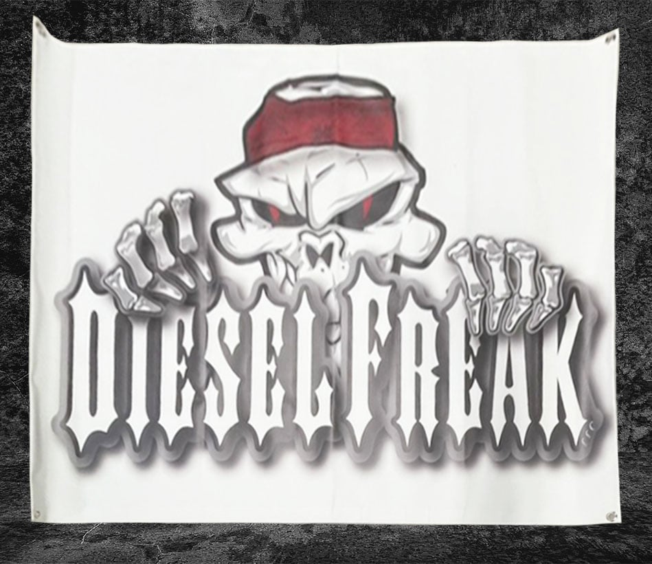 Diesel Freak Peeping Skully Banner