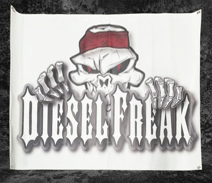 Diesel Freak Peeping Skully Banner