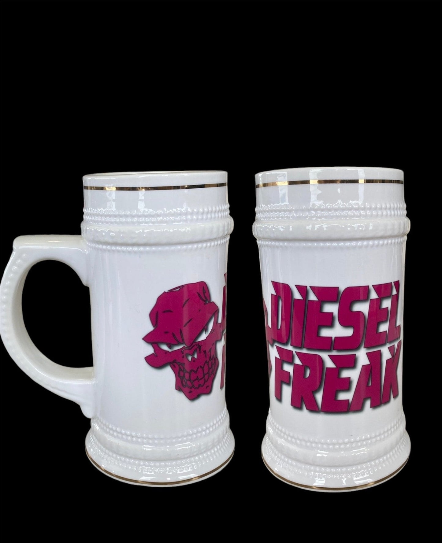 Diesel Freak Pink Stacked Beer Stein