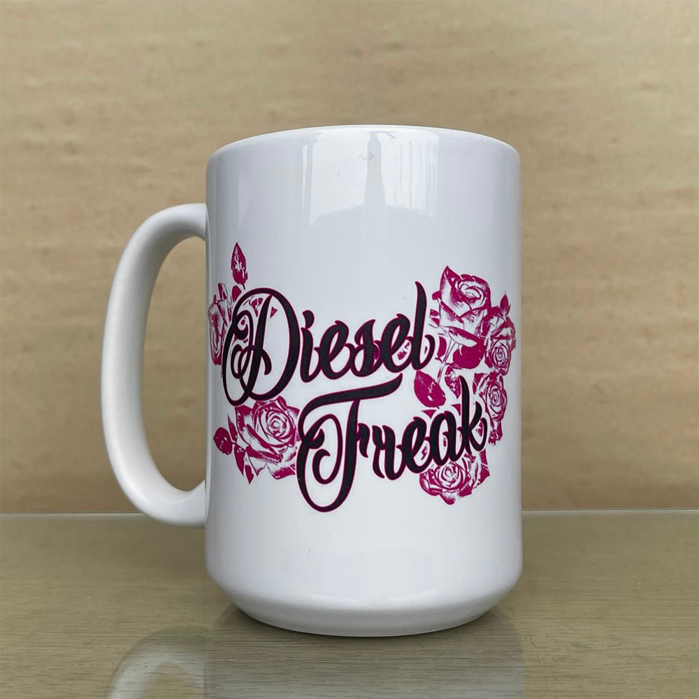 Diesel Freak Roses 15oz Coffee Cup