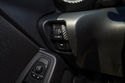 Dimmer and Trunk Switch Trim 3D Carbon Overlays - 2022+ BRZ / GR86