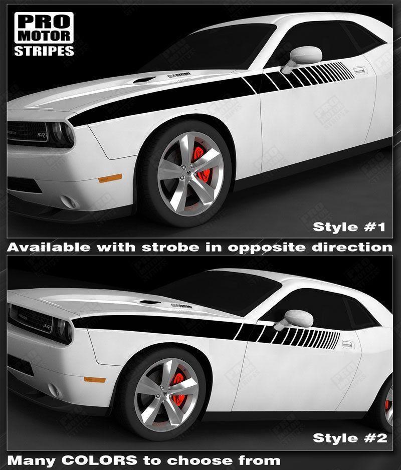 Dodge Challenger 2008-2023 Half Length Side Strobe Stripes
