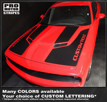Dodge Challenger 2008-2023 Hood Accent Side Panel Stripes