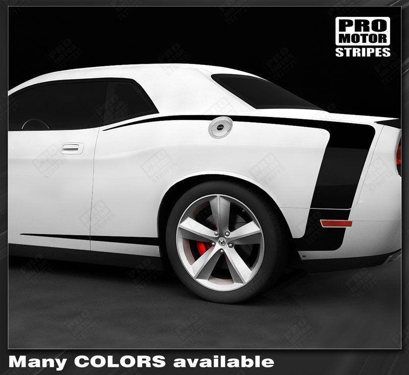 Dodge Challenger 2008-2023 Rear Quarter Side C-Stripes