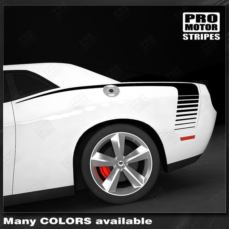 Dodge Challenger 2008-2023 Rear Quarter Side Stripes