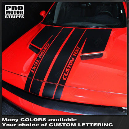Dodge Challenger 2008-2023 Split Hood Custom T-Stripes