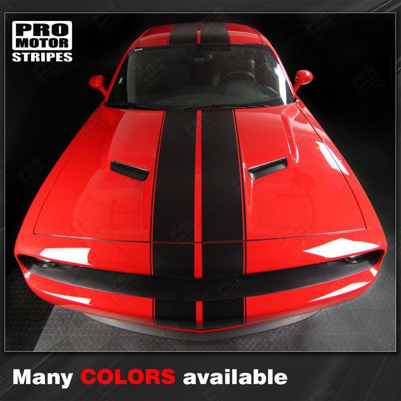 Dodge Challenger 2008-2023 Top Double Stripes Pinstriping