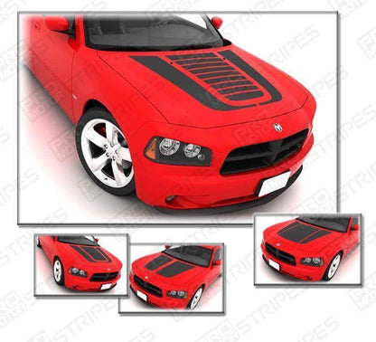 Dodge Charger 2006-2010 Hood Graphic Accent Stripes