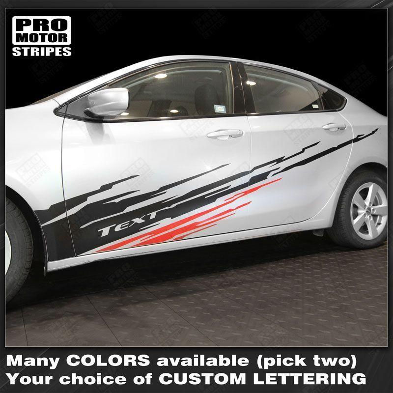 Dodge Dart 2013-2018 Dirt Splash Sport Accent Side Stripes
