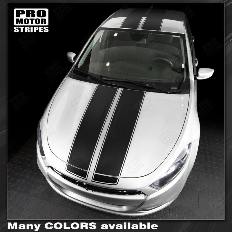 Dodge Dart 2013-2018 Over The Top Sport Double Stripes