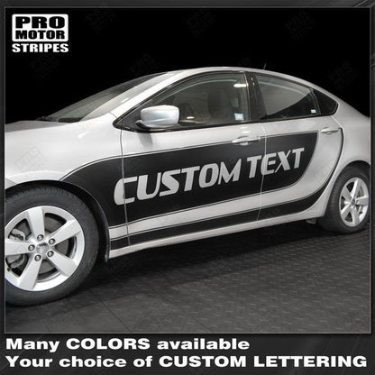 Dodge Dart 2013-2018 Side Accent Sport Stripes Blackout Decals