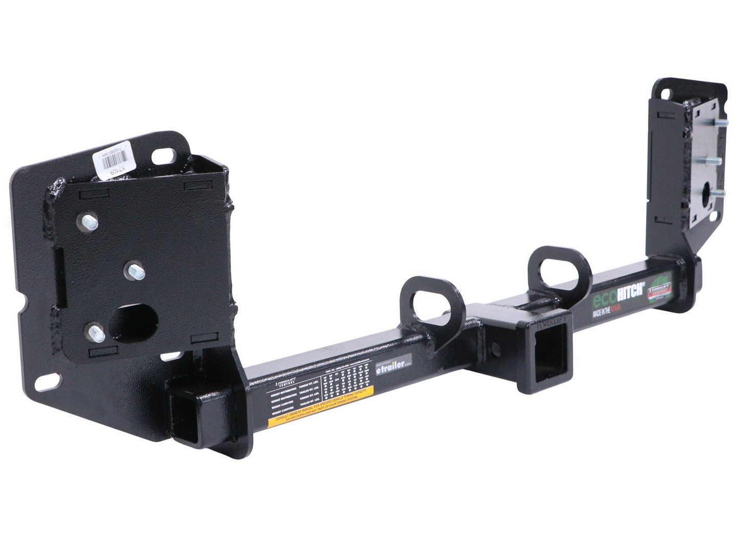 Stainless Steel EcoHitch X5006S | Hidden Trailer Hitch for Tesla Model Y Juniper (2026) | 3,500 lb Tow Capacity