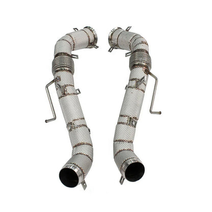 304 Stainless Performance Race Down Pipes for McLaren 570S 570GT