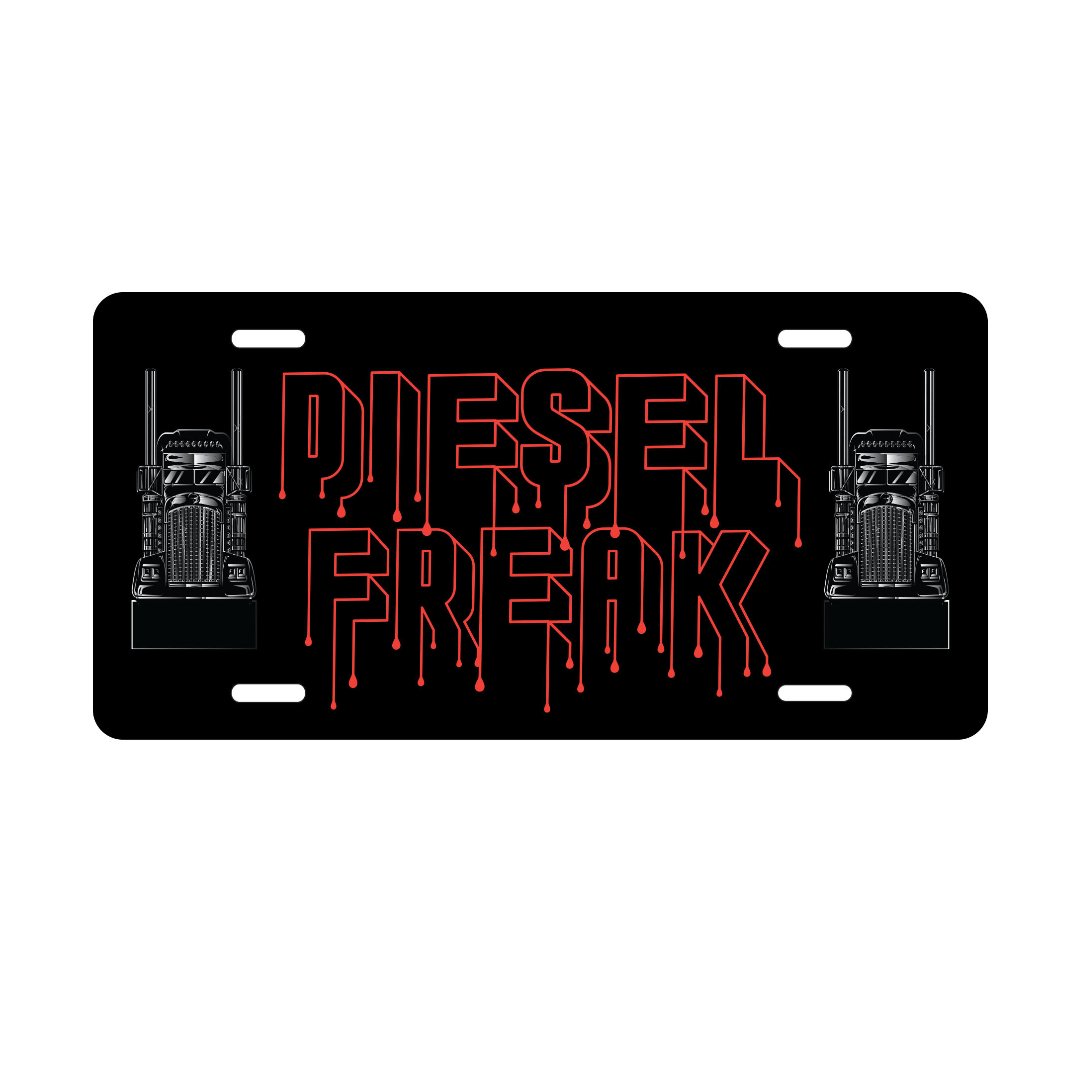 Dripping Diesel Freak License Plate